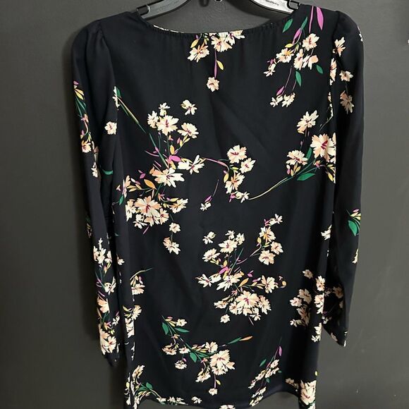 Lulu's Herbaceous Babe Navy Floral Print Shift Dress Size Small - Picture 7 of 12